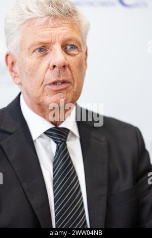 Monaco, Germania. 19 marzo 2024. Il sindaco di Monaco Dieter Reiter ( SPD ) nel Pressclub di Monaco, Germania, il 19 marzo 2024. (Foto di Alexander Pohl/Sipa USA) credito: SIPA USA/Alamy Live News Foto Stock