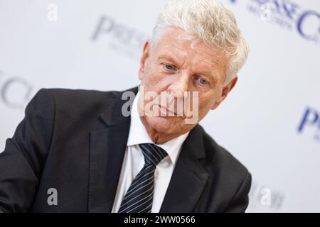 Il sindaco di Monaco Dieter Reiter ( SPD ) nel Pressclub di Monaco, Germania, il 19 marzo 2024. (Foto di Alexander Pohl/Sipa USA) Foto Stock