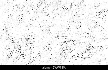 L'inchiostro grumi grunge copertura di polvere arrugginita distress vettore di spruzzi di vernice grana. Illustrazione Vettoriale