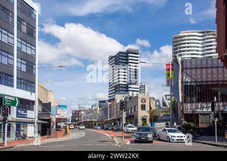 Crown Street, Wollongong, nuovo Galles del Sud, Australia Foto Stock