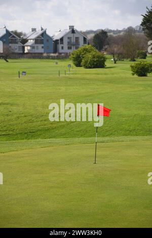 Campo da golf Hythe Kent Foto Stock