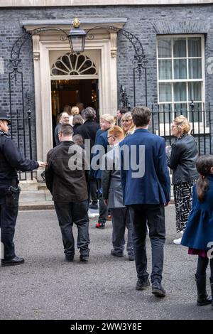 Londra, Regno Unito. 21 marzo 2024. Ricevimento World Down Syndrome Day al 10 Downing Street, Londra Regno Unito credito: Ian Davidson/Alamy Live News Foto Stock
