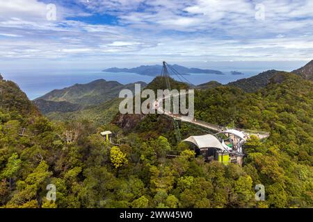 Langkawi Sky Bridge sull'isola di Langkawi, Malesia Foto Stock