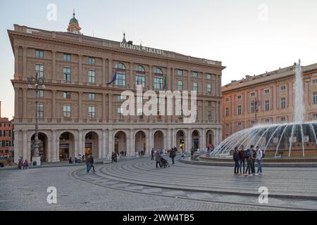 Genova, Italia - marzo 29 2019: Il Palazzo della regione Liguria accanto al Palazzo Ducale Foto Stock