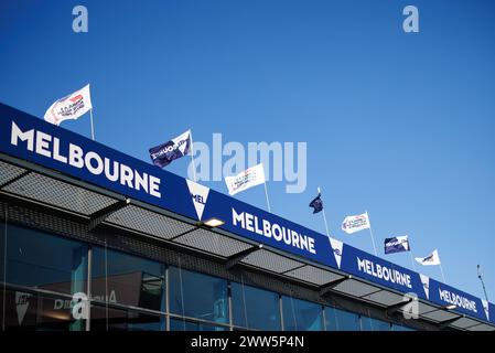 Melbourne, Australia. 20 marzo 2024. Melbourne, Australia, mercoledì 20 marzo: Una vista generale durante il Gran Premio d'Australia di Formula 1 2024. Foto, foto e copyright © PETERSON Mark ATP Images (PETERSON Mark/ATP/SPP) credito: SPP Sport Press Photo. /Alamy Live News Foto Stock