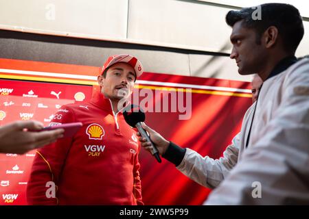 Melbourne, Australia. 21 marzo 2024. Melbourne, Australia, giovedì 21 marzo: Carlos Sainz (ESP) della Ferrari durante il Gran Premio d'Australia di Formula 1 2024. Foto, foto e copyright © PETERSON Mark ATP Images (PETERSON Mark/ATP/SPP) credito: SPP Sport Press Photo. /Alamy Live News Foto Stock