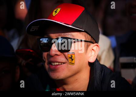 Melbourne, Australie. 21 marzo 2024. Fan Ferrari durante il Gran Premio d'Australia di Formula 1 Rolex 2024, 3° round del Campionato del mondo di Formula 1 2024 dal 22 al 24 marzo 2024 sull'Albert Park Circuit, a Melbourne, Australia - Photo Eric Alonso/DPPI Credit: DPPI Media/Alamy Live News Foto Stock