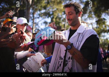 RICCIARDO Daniel (aus), Visa Cash App RB F1 Team VCARB 01, ritratto durante la Formula 1 Rolex Australian Grand Prix 2024, 3° round del Campionato del mondo di Formula 1 2024 dal 22 al 24 marzo 2024 sull'Albert Park Circuit, a Melbourne, Australia Foto Stock