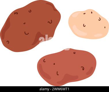 Patate, frutta, verdura sul balcone Illustrazione Vettoriale