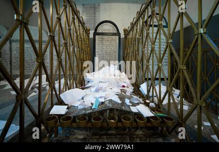 Cimitero ebraico a Nowy Sacz, Kirkut, Malopolska, piccola Polonia, Polonia Foto Stock