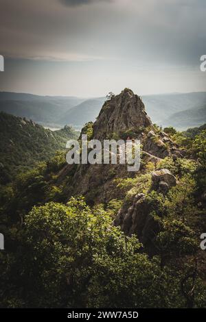 Wanderung über den Vogelbergsteig und Ruine Dürnstein in der Wachau und Donauregion in Niederösterreich, Österreich am 11.09.2021. // escursione sulle rovine di Vogelbergsteig e Dürnstein nella regione di Wachau e Danubio nella bassa Austria, Austria, l'11 settembre 2021. - 20210911 PD28261 credito: APA-defacto Datenbank und ContentManagement GmbH/Alamy Live News Foto Stock