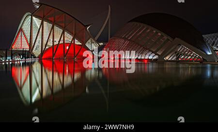 Valencia, città delle Arti e delle Scienze, Valencis, Spagna Foto Stock