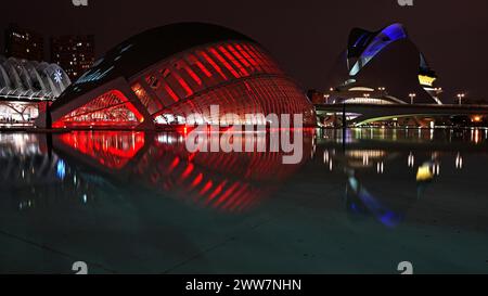 Valencia, città delle Arti e delle Scienze, Valencis, Spagna Foto Stock