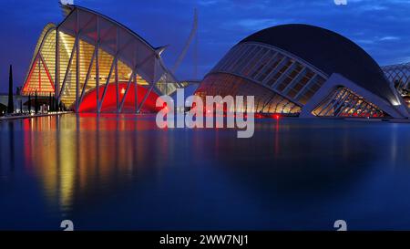 Valencia, città delle Arti e delle Scienze, Valencis, Spagna Foto Stock