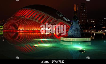 Valencia, città delle Arti e delle Scienze, Valencis, Spagna Foto Stock