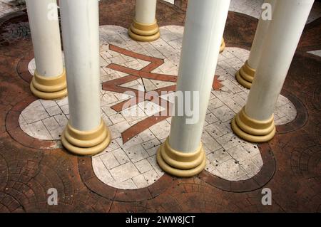 Cappella della Vergine la Negrita nel Giardino della Basilica di nostra Signora degli Angeli, Cartago, Costa Rica, America centrale. Foto Stock