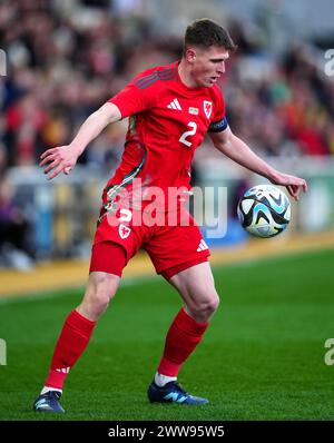 Finley Stevens, il Galles, in azione durante la partita del Campionato europeo di categoria i a Rodney Parade, Newport. Data foto: Venerdì 22 marzo 2024. Foto Stock