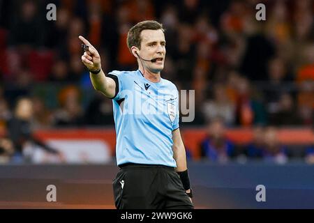 Amsterdam, Paesi Bassi. 22 marzo 2024. AMSTERDAM, 22-03-2024, JohanCruyff Stadium, partita amichevole tra Paesi Bassi e Scozia stagione 2023/2024. Credito arbitro Erik Lambrechts: Pro Shots/Alamy Live News Foto Stock