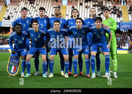 Cesena, Italia. 22 marzo 2024. Italia Photo team durante EURO 2025 U21 - QUALIFICAZIONI - Italia contro Lettonia, Campionato europeo di calcio a Cesena, Italia, 22 marzo 2024 credito: Agenzia fotografica indipendente/Alamy Live News Foto Stock