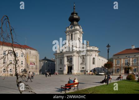 Basilica della presentazione della Beata Vergine Maria, Wadowice, Polonia Foto Stock