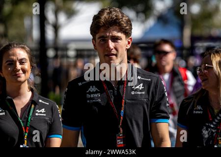 Melbourne, Australia, 22 marzo 2024, Jack Doohan, il pilota di riserva per il team alpino presente alle prove, round 03 del campionato di Formula 1 2024. Crediti: Michael Potts/Alamy Live News Foto Stock