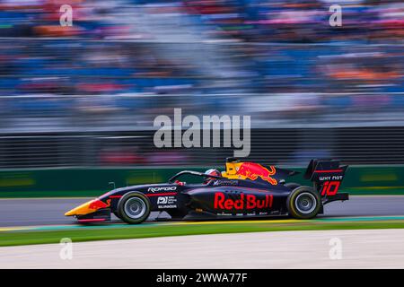 10 GOETHE Oliver (Ger), Campos Racing, Dallara F3 2019, azione durante il 2° round del campionato FIA di Formula 3 2024 dal 22 al 24 marzo 2024 sull'Albert Park Circuit, a Melbourne, Australia - Photo Eric Alonso / DPPI Foto Stock