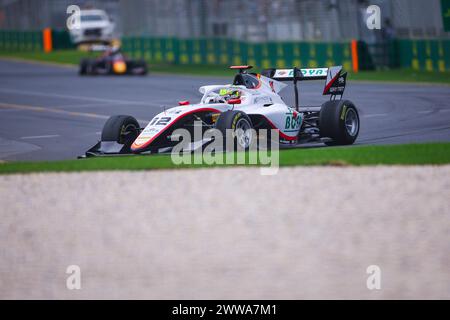 12 BOYA Mari (spa), Campos Racing, Dallara F3 2019, azione durante il 2° round del Campionato FIA di Formula 3 2024 dal 22 al 24 marzo 2024 sull'Albert Park Circuit, a Melbourne, Australia - foto Eric Alonso / DPPI Foto Stock