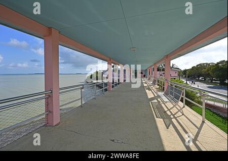 Guy Bradley Visitor Center al Flamingo nel Parco Nazionale delle Everglades, Florida, nel soleggiato pomeriggio di marzo. Foto Stock