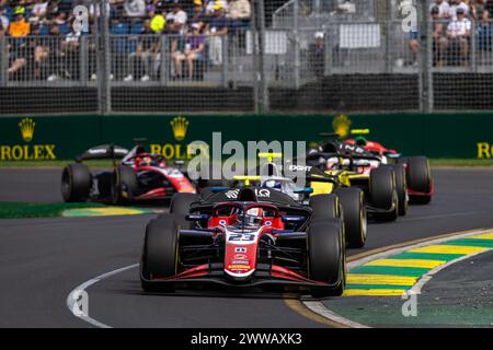 23 STANEK Roman (cze), Trident, Dallara F2 2024, azione durante il terzo round del campionato FIA di Formula 2 2024 dal 22 al 24 marzo 2024 sull'Albert Park Circuit, a Melbourne, Australia Foto Stock