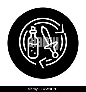 Oggetti nft gioco scambio colore icona linea. Crittografia digitale. Delinea pittogramma per pagina Web, app mobile, promo Illustrazione Vettoriale