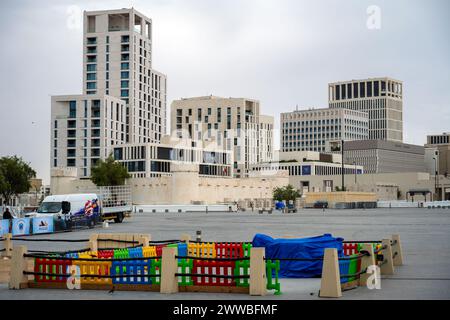 Doha, Qatar - 21 marzo 2024: Costruzione architettonica di Musheireb Downtown Doha Qatar Foto Stock