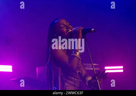 Londra, Regno Unito. 22 marzo 2024. Xenia Manasseh si esibisce al tour europeo Bien-Aimé Baraza in Svezia. Crediti: ️ Elsie Kibue/Alamy Live News Foto Stock