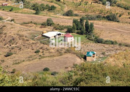 Paesaggio rurale nel Parco Nazionale di Chong Kemin in Kirghizistan in Asia centrale Foto Stock