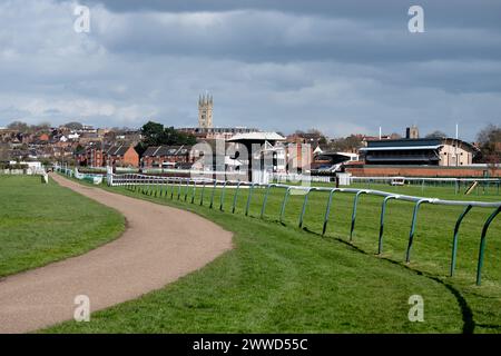 Ippodromo di Warwick, Warwickshire, Inghilterra, Regno Unito Foto Stock