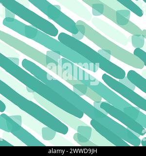 Varie linee diagonali e strisce. Doodle tratti spessi. Set di tre coloratissimi motivi astratti senza cuciture. Illustrazioni vettoriali disegnate a mano Abstract c Illustrazione Vettoriale