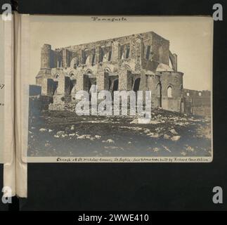 Immagine della Chiesa di San Nicola a Famagosta, Cipro, ex Santa Sofia, costruita durante il periodo medievale e associata allo stile architettonico gotico e alla storia crociata. Foto Stock