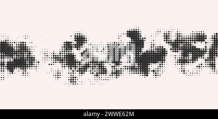 Texture astratta di mezzitoni con punti, sfondo moderno per poster, siti Web, cartoline. Illustrazione vettoriale Illustrazione Vettoriale