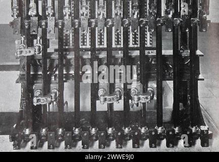 North Acton, sulla metropolitana di Londra, era usato per gestire punti e segnali negli anni '1940 Foto Stock