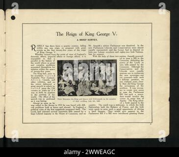 Descrizione: The Reign of King George V. A Brief Survey. Descrizione: Le loro Maestie il Re e la Regina con damigelle in occasione del loro matrimonio. 6 luglio 1893. Data: 06 luglio 1893 asia, malesia, asiathrough alens Foto Stock