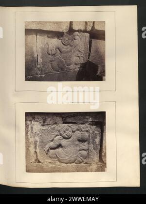 Descrizione: Anuradhapura. L'Isurumuniya. Scultura murale sulla faccia est della terrazza superiore, che rappresenta una grottesca figura maschile gesticolante. Dimensioni della pietra 2 piedi 9 pollici di larghezza e 2 piedi di altezza. Ubicazione: Anuradhapura, Ceylon Descrizione: Anuradhapura. L'Isurumuniya. Scultura murale sulla faccia est della terrazza superiore, che rappresenta una grottesca figura maschile gesticolante. Dimensioni della pietra 2 piedi 7 pollici di larghezza e 1 piede 8 pollici di altezza. Ubicazione: Anuradhapura, Ceylon asia, srilanka, ceylon, asiathrough alens Foto Stock