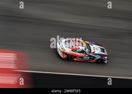 Scarperia, Firenze, Italia. 23 marzo 2024. 416 Mercedes AMG GT4 del team Buggyra ZM Racing durante la 12 ore di Hankook sul circuito del Mugello (Credit Image: © Luca Martini/ZUMA Press Wire) SOLO USO EDITORIALE! Non per USO commerciale! Foto Stock