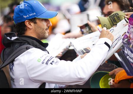 RICCIARDO Daniel (aus), Visa Cash App RB F1 Team VCARB 01, ritratto durante la Formula 1 Rolex Australian Grand Prix 2024, 3° round del Campionato del mondo di Formula 1 2024 dal 22 al 24 marzo 2024 sull'Albert Park Circuit, a Melbourne, Australia Foto Stock