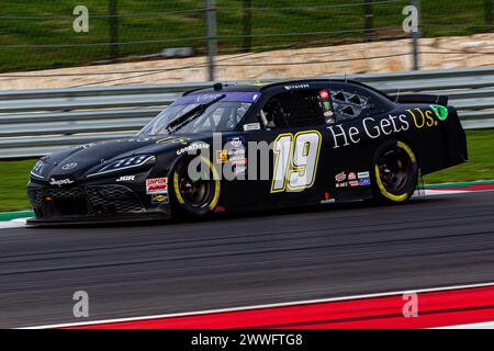 Austin, Texas, Stati Uniti. 23 marzo 2024. I piloti della NASCAR Xfinity Series in azione durante la Xfinity Series, Specialized Health 250, sul circuito automobilistico Circuit of the Americas di Austin, Texas. (Credit Image: © Dan Wozniak/ZUMA Press Wire) SOLO PER USO EDITORIALE! Non per USO commerciale! Crediti: ZUMA Press, Inc./Alamy Live News Foto Stock