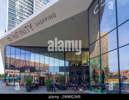 Città di Lussemburgo (Lussemburgo, Lëtzebuerg): Centro commerciale Infinity a Kirchberg, Lussemburgo, Lussemburgo Foto Stock