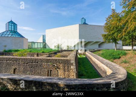 Città di Lussemburgo (Lussemburgo, Lëtzebuerg): Museo d'arte moderna del Granduca Jean (Musée d'art moderne Grand-Duc Jean), MUDAM in Lussemburgo, Lussemburgo Foto Stock