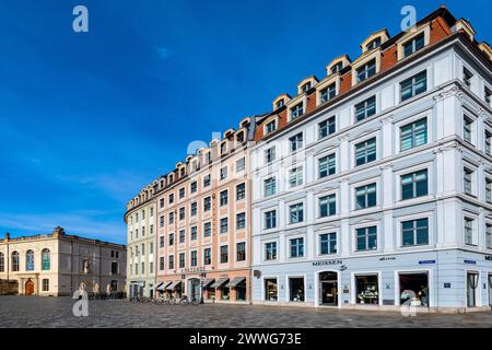 historische Gebäude, Verkehrsmuseum, Meissen Porzellan, Neumarkt, Dresda, Sachsen, Deutschland mcpins *** edifici storici, museo dei trasporti Foto Stock