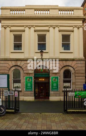 Belfast County Antrim Irlanda del Nord 23 febbraio 2024 - prima chiesa parte del presbiteriano in Rosemary Street, nel centro di Belfast. Foto Stock