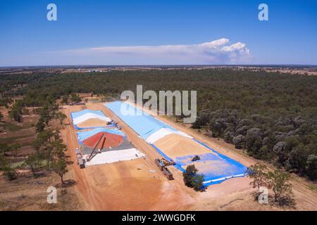 Il GMS GrainCorp Depot sul Darling Downs Queensland Australia Foto Stock