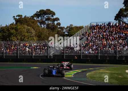 Melbourne, Australie. 24 marzo 2024. 23 ALBON Alexander (tha), Williams Racing FW45, in azione durante la Formula 1 Rolex Australian Grand Prix 2024, 3° round del Campionato del mondo di Formula 1 2024 dal 22 al 24 marzo 2024 sull'Albert Park Circuit di Melbourne, Australia - Photo Florent Gooden/DPPI Credit: DPPI Media/Alamy Live News Foto Stock