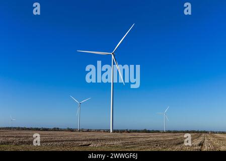 Dulacca Wind Farm sul Western Darling Downs Queensland Australia Foto Stock